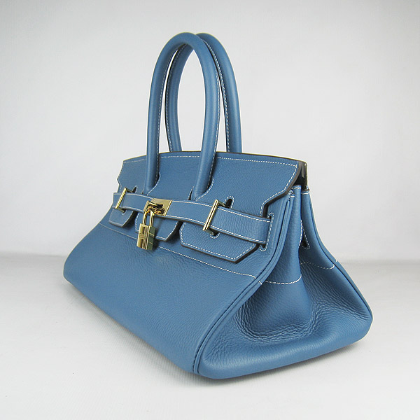 Cheap Hermes Birkin 42cm Replica Togo Leather Bag Blue 62642 - Click Image to Close